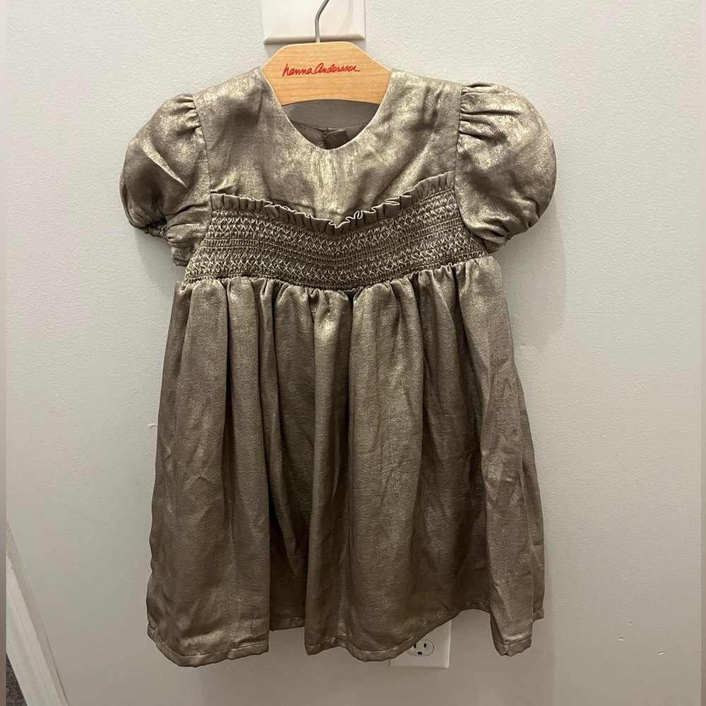 Gold holiday dress